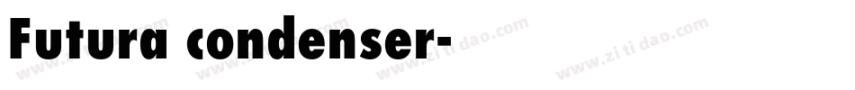 Futura condenser字体转换